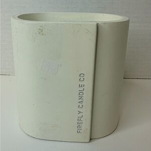 Firefly Candle Co Yuzu Woods Soy Wax Candle 12 oz Minimalist Ceramic Jar